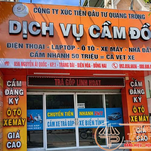 Bảng hiệu tiệm cầm đồ