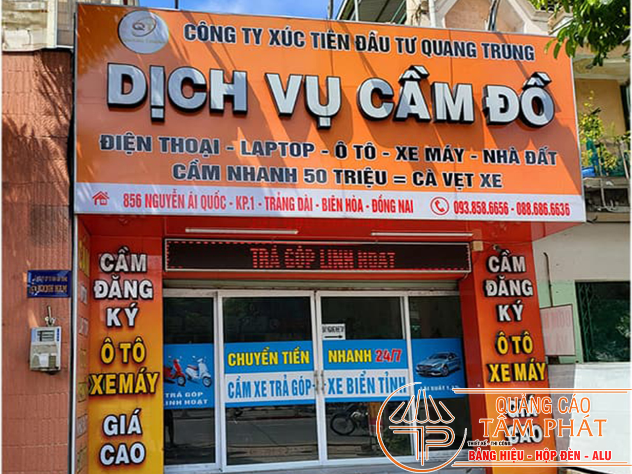 Làm bảng hiệu quảng cáo Biên Hoà giá rẻ gần đây 4 Làm Bảng hiệu quảng cáo Biên Hòa - Đồng Nai cho tiệm cầm đồ