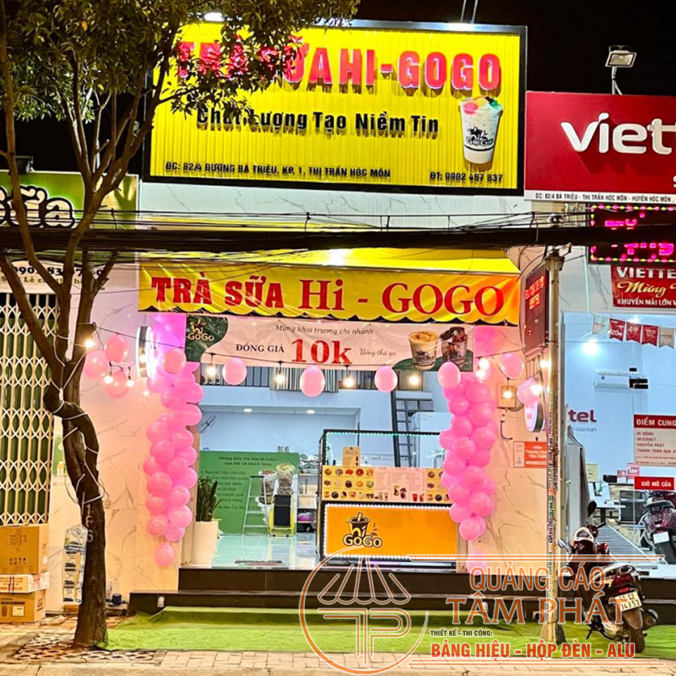 Mẫu Bảng Hiệu - Biển Quảng Cáo Quán Ăn Vặt, Trà Sữa Đẹp 2 Bảng Hiệu - Biển Quảng Cáo Quán Ăn Vặt, Trà Sữa Đẹp