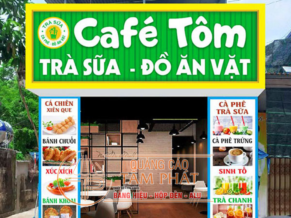 Mẫu Bảng Hiệu - Biển Quảng Cáo Quán Ăn Vặt, Trà Sữa Đẹp 1 Bảng Hiệu - Biển Quảng Cáo Quán Ăn Vặt, Trà Sữa Đẹp