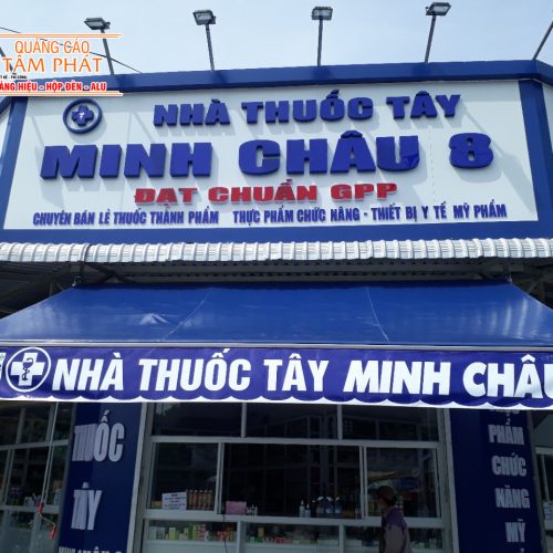 bảng hiệu nhà thuốc, quầy thuốc tây đẹp nổi bật