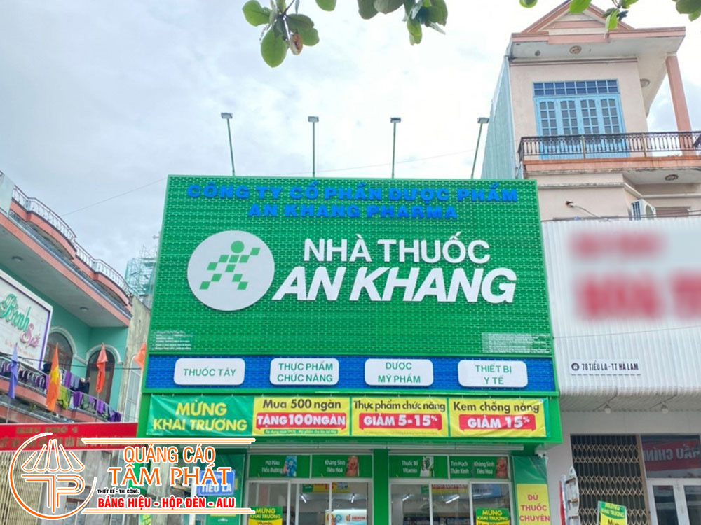 Làm Bảng Hiệu Quảng Cáo Ở Quận 10 Gần Đây Uy Tín – Giá Rẻ Tại Tâm Phát 1 bảng hiệu nhà thuốc, quầy thuốc tây đẹp