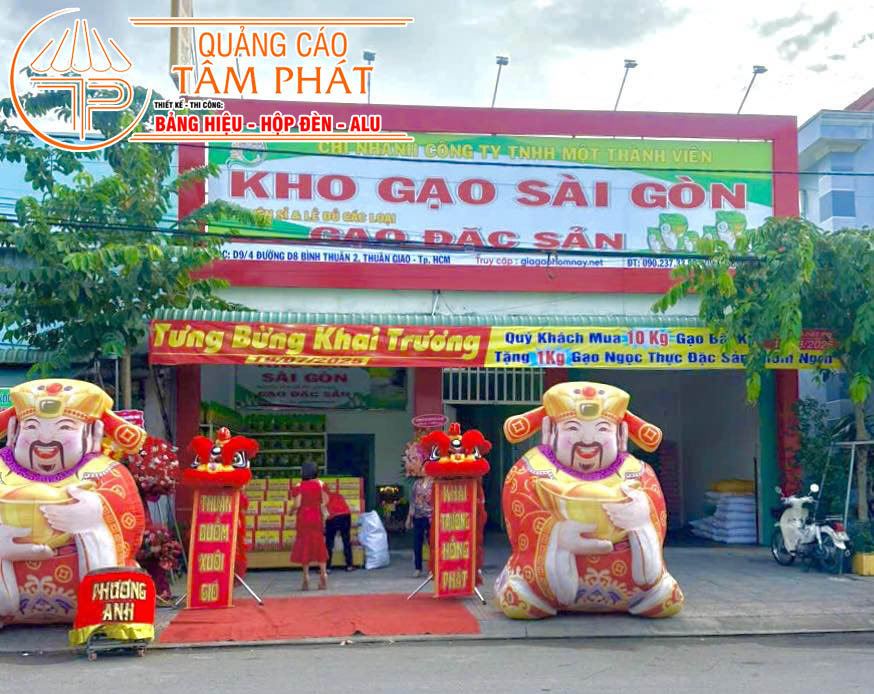 Làm bảng hiệu quảng cáo tại Thuận Giao (Bình Dương cũ) 8 Quảng cáo Tâm Phát chuyên dịch vụ thi công Làm bảng hiệu quảng cáo tại Thuận Giao giá rẻ