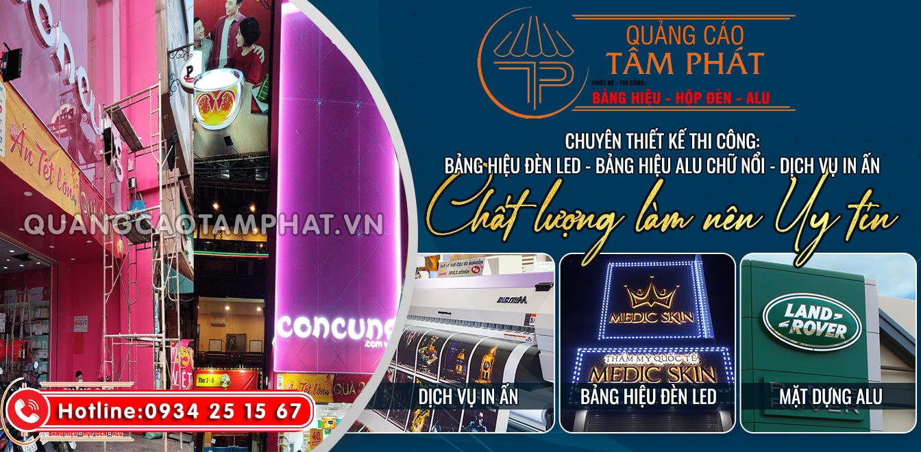 Làm bảng hiệu quảng cáo ở Gò Vấp – Bền, đẹp, giá rẻ tận xưởng 1 Dịch vụ làm bảng hiệu quảng cáo, bảng hiệu công ty chuyên nghiệp